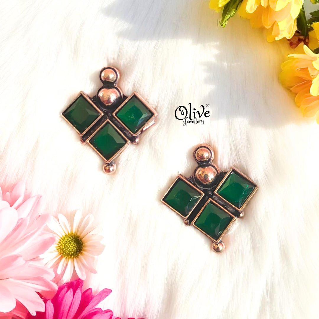 Oxidized Earrings - 562