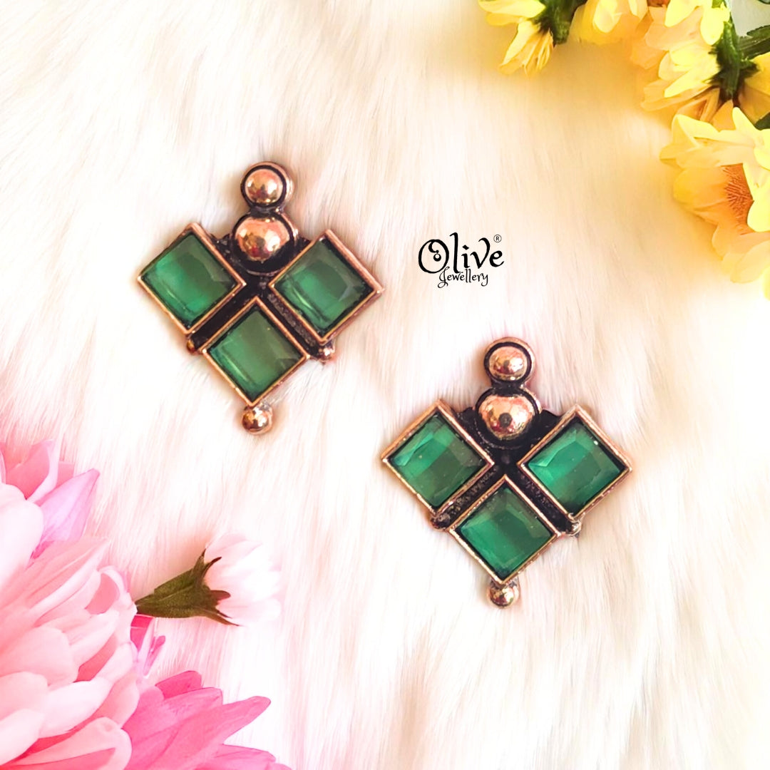 Oxidized Earrings - 562