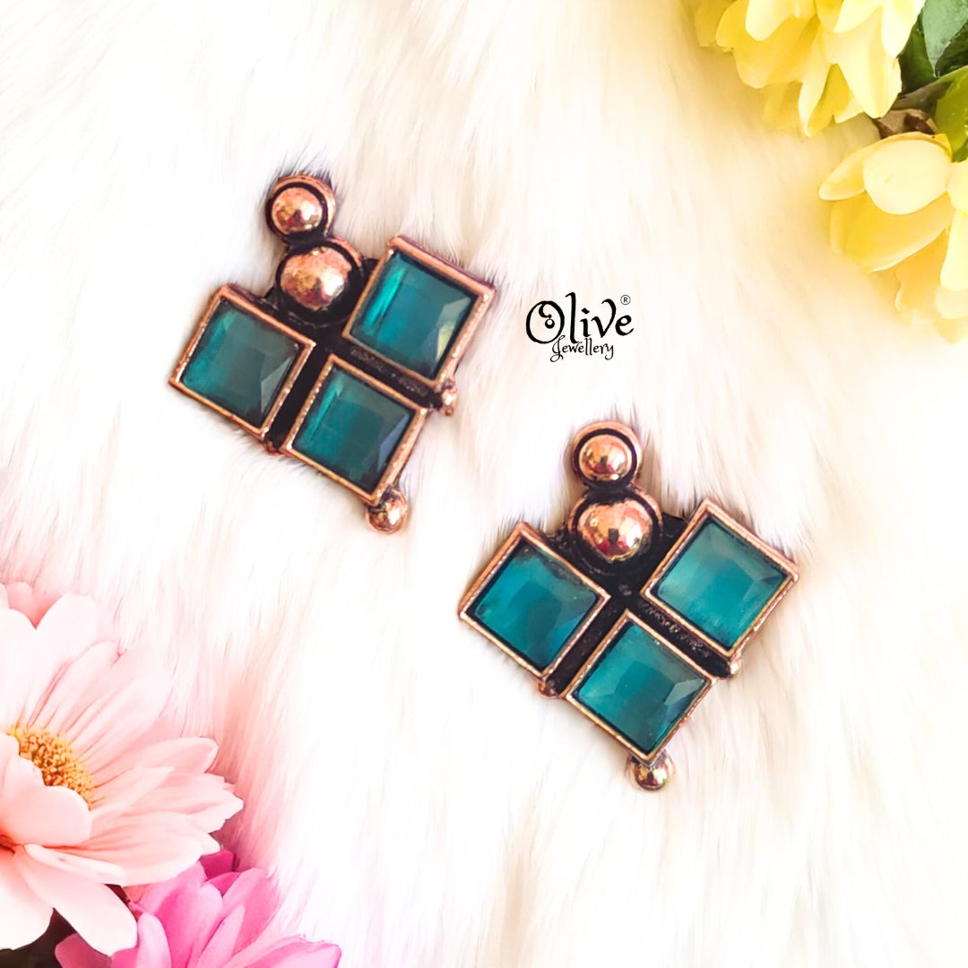 Oxidized Earrings - 562
