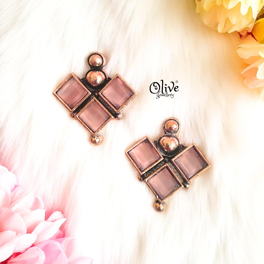 Oxidized Earrings - 562