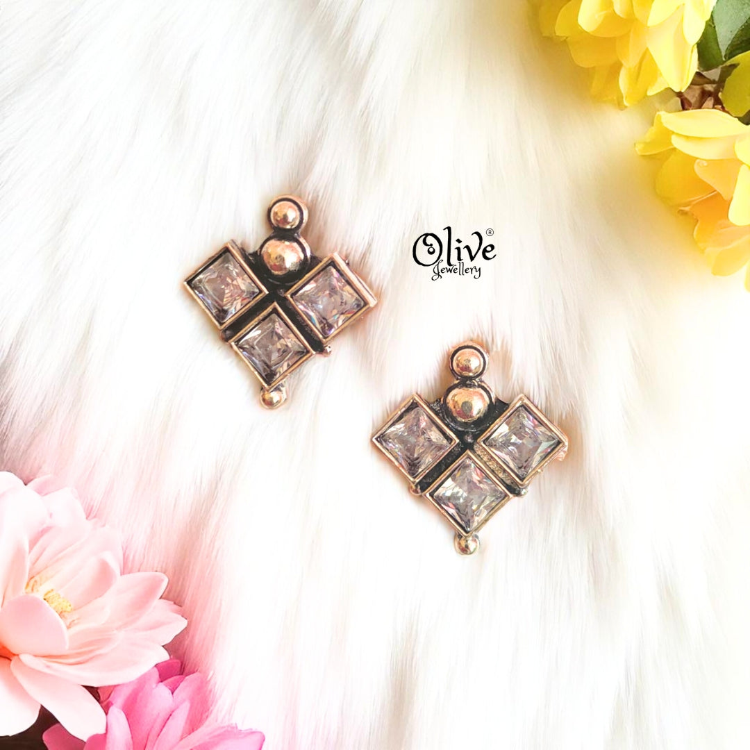 Oxidized Earrings - 562