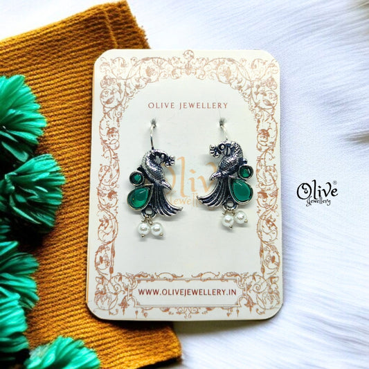 Oxidized Earrings - 597