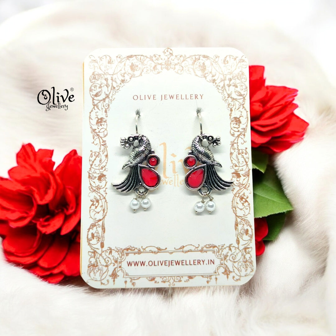 Oxidized Earrings - 597