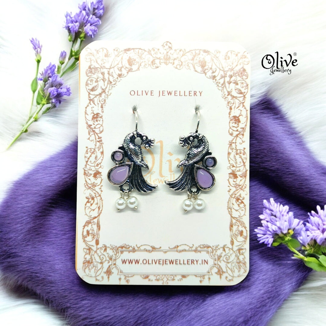 Oxidized Earrings - 597