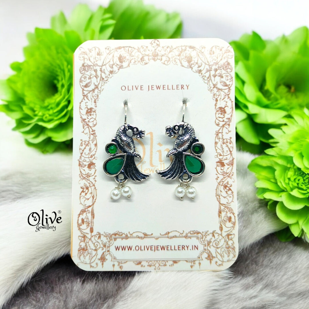 Oxidized Earrings - 597