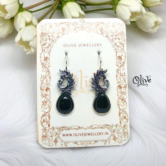 Oxidized Earrings - 604