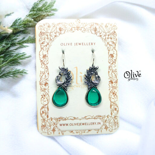 Oxidized Earrings - 604