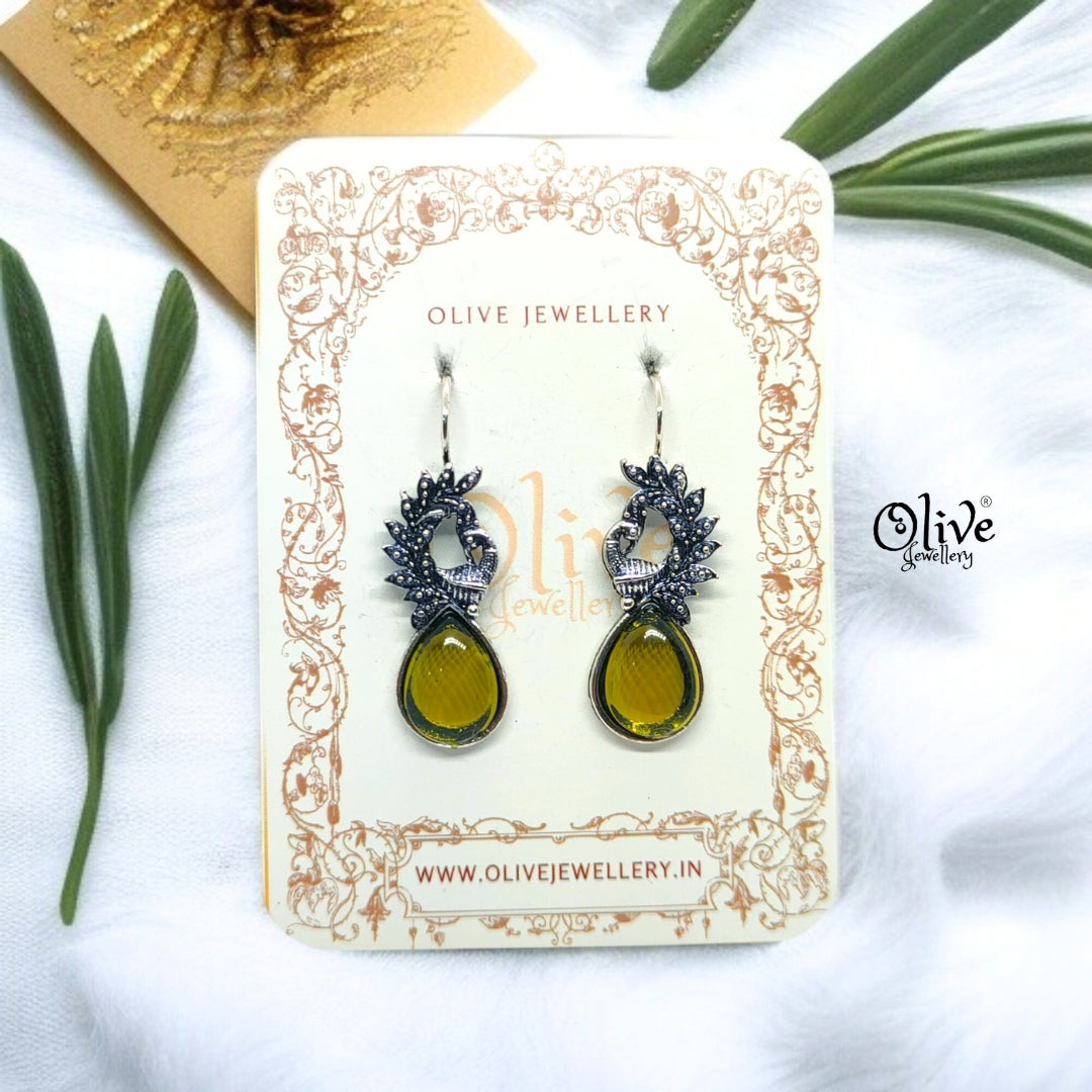 Oxidized Earrings - 604