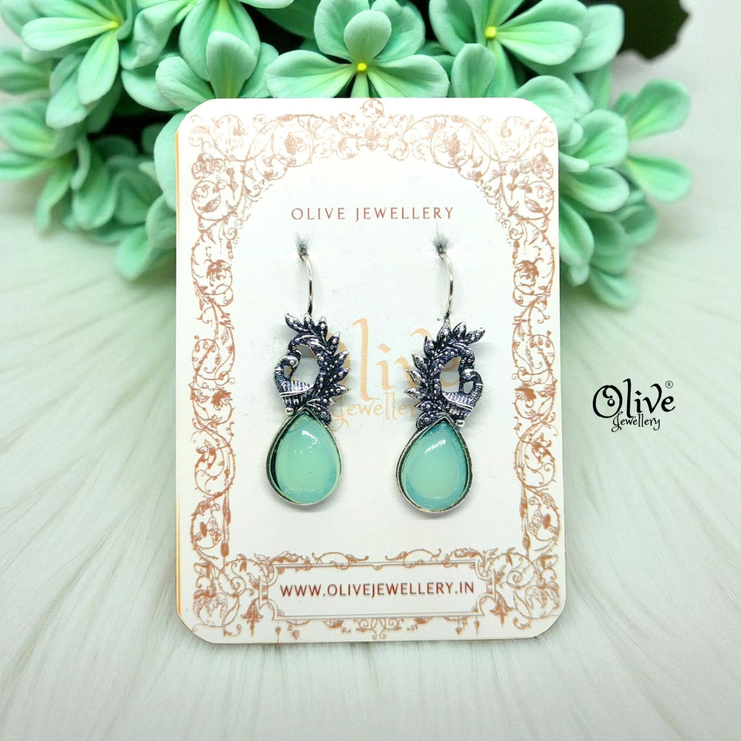 Oxidized Earrings - 604