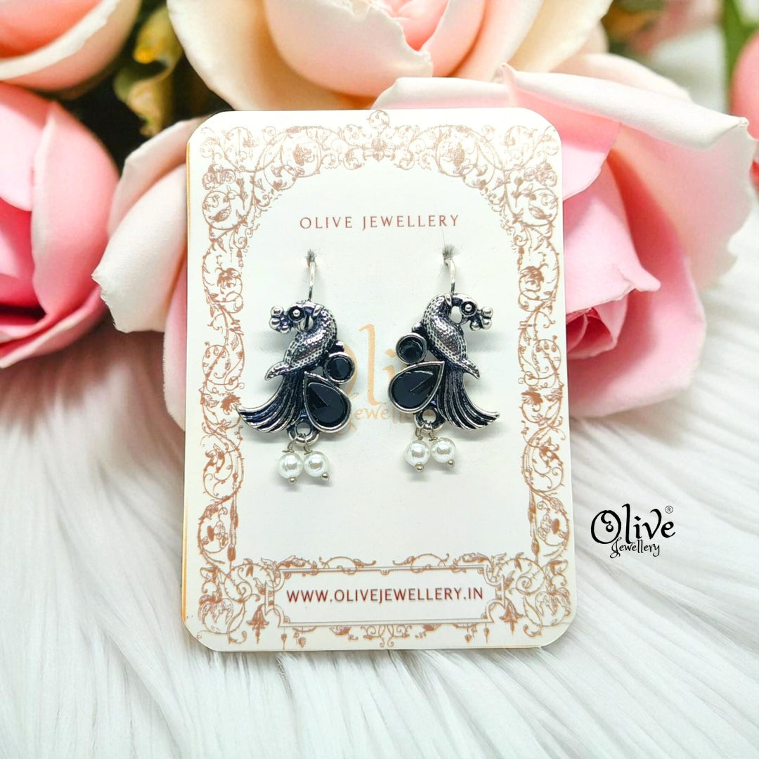 Oxidized Earrings - 597