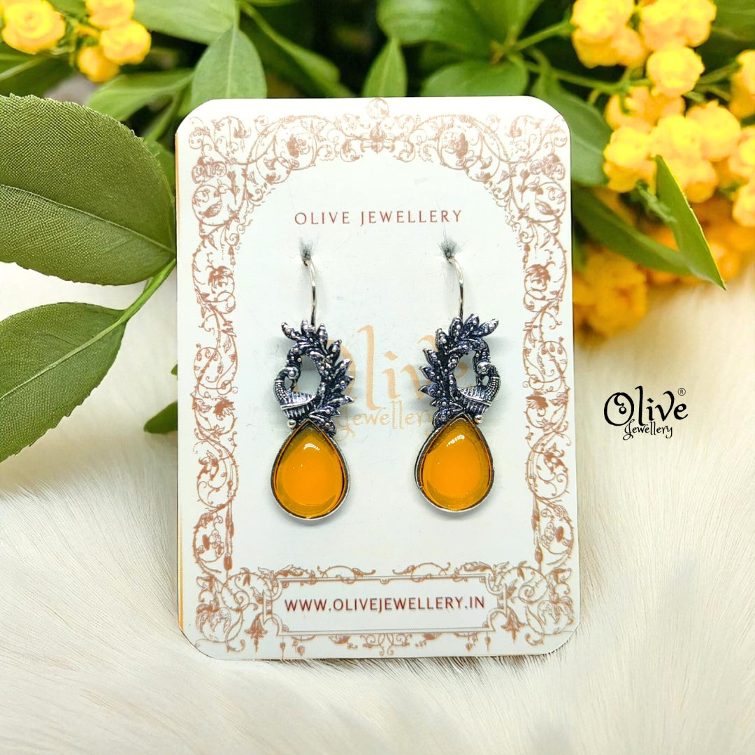 Oxidized Earrings - 604