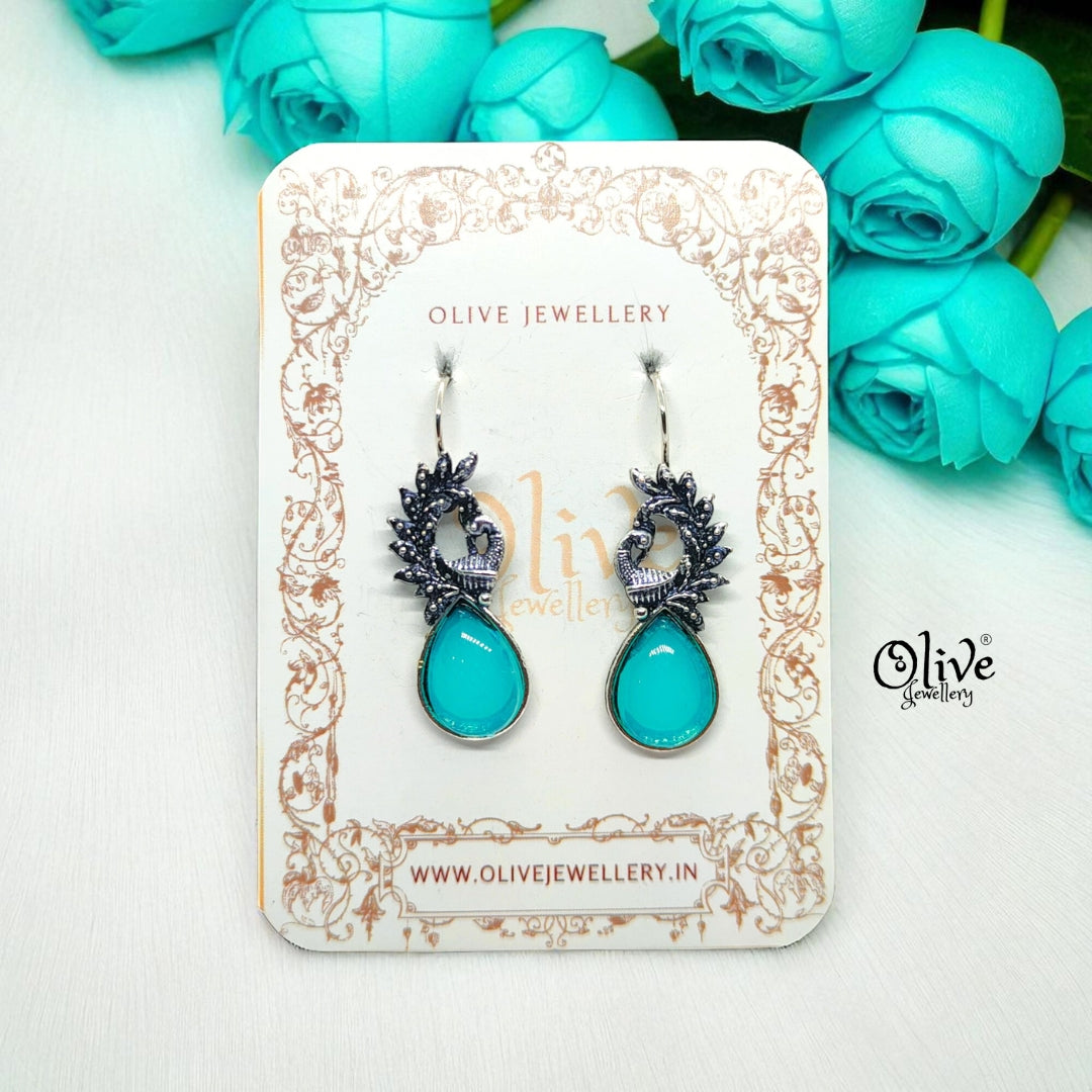 Oxidized Earrings - 604