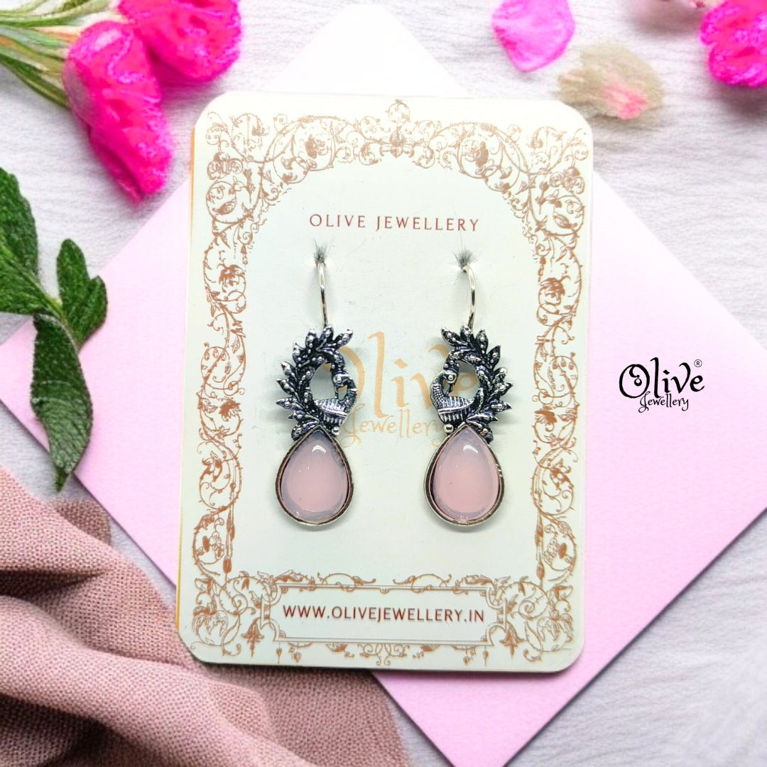Oxidized Earrings - 604
