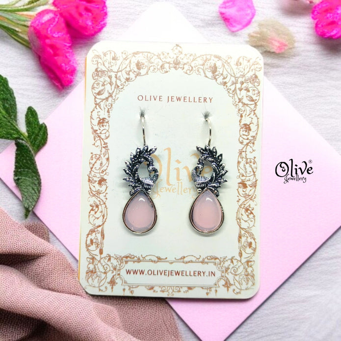 Oxidized Earrings - 604