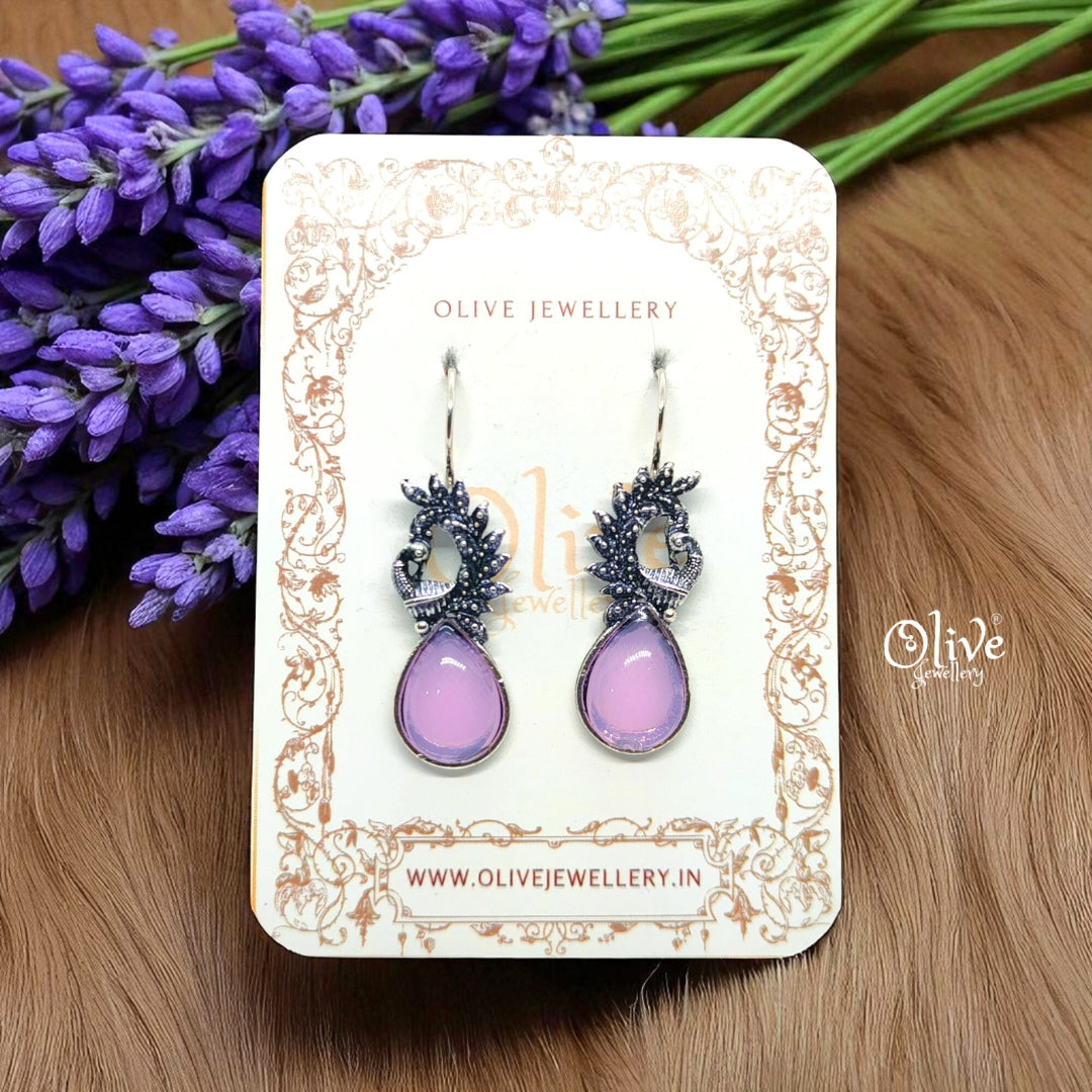 Oxidized Earrings - 604
