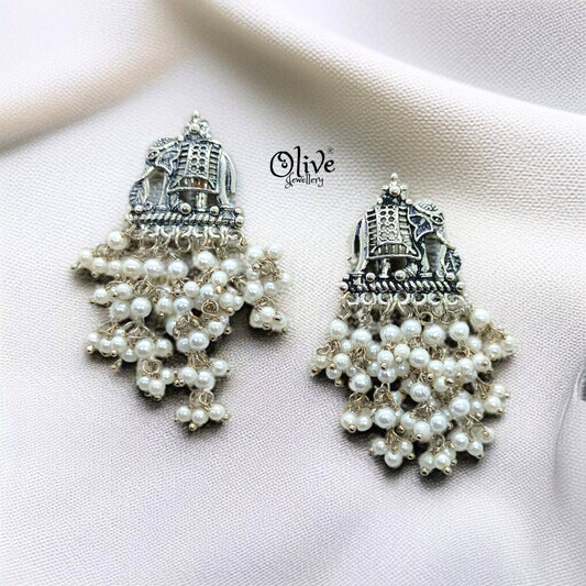 Oxidized Earrings-672
