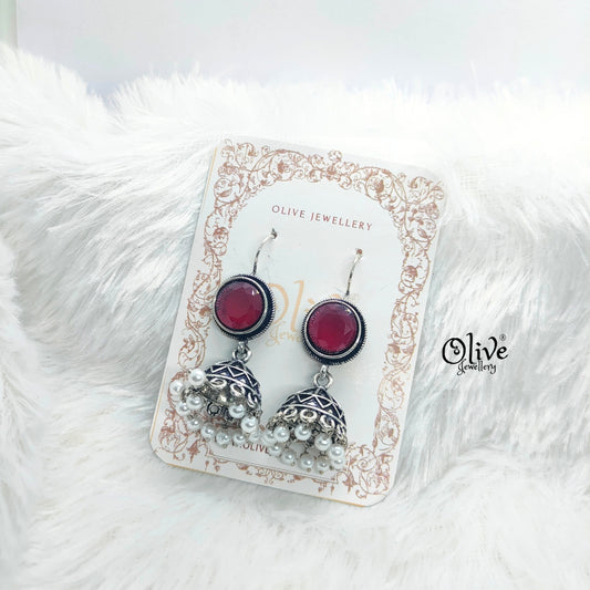 Oxidized Earrings-673