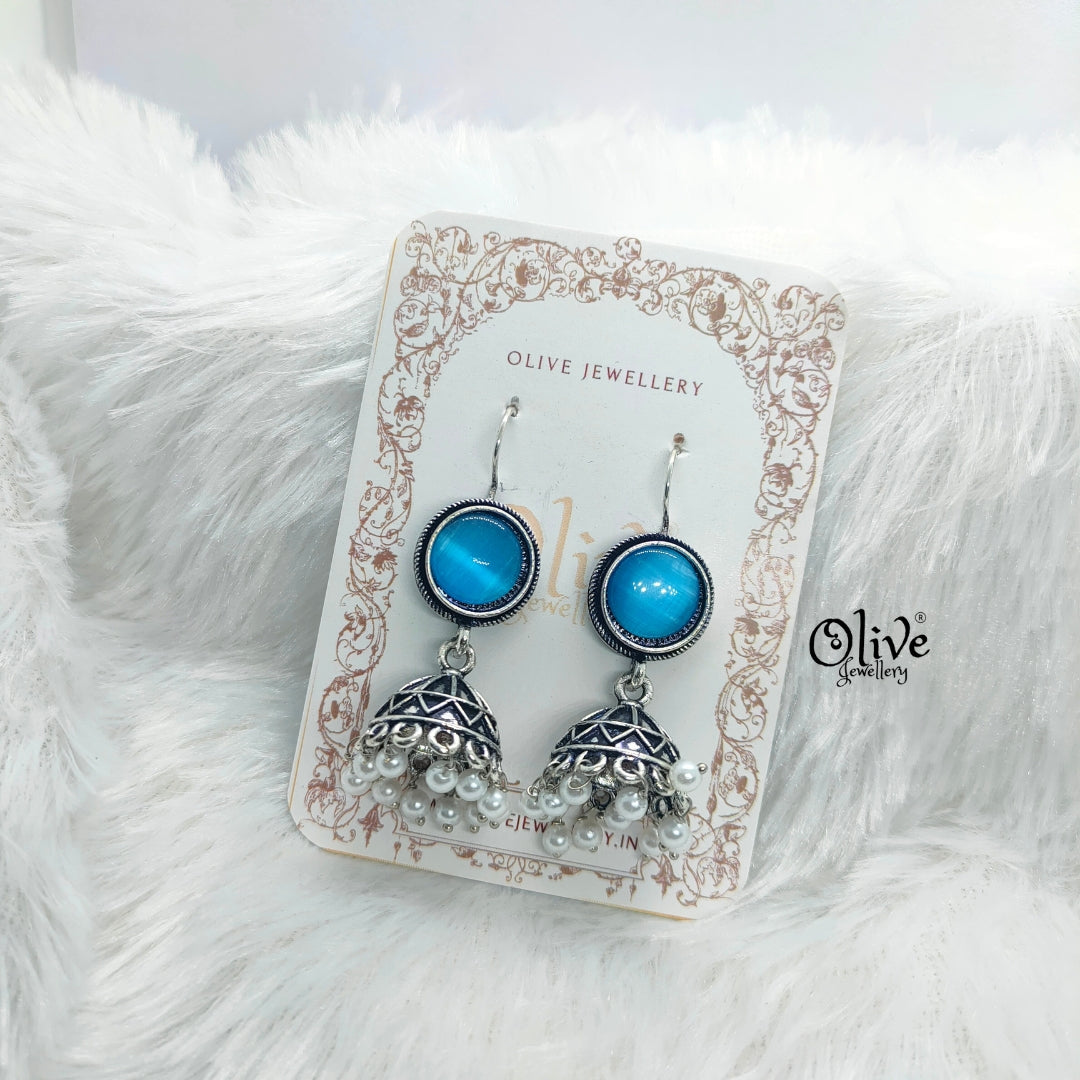 Oxidized Earrings-673