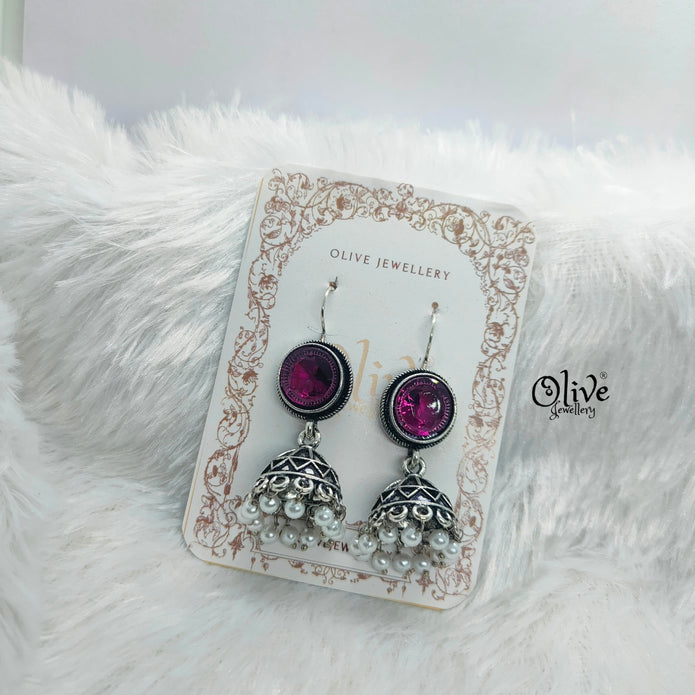 Oxidized Earrings-673