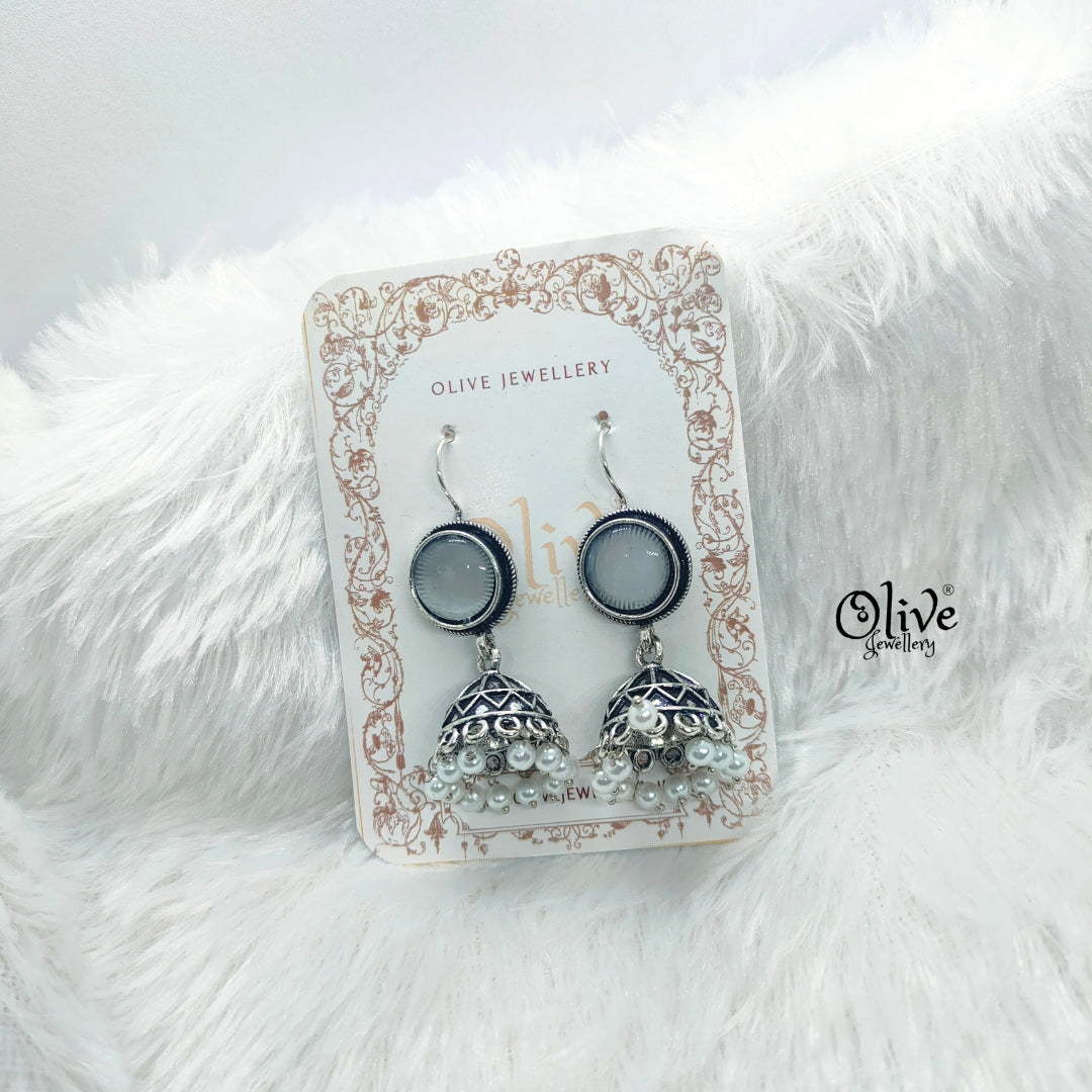 Oxidized Earrings-673