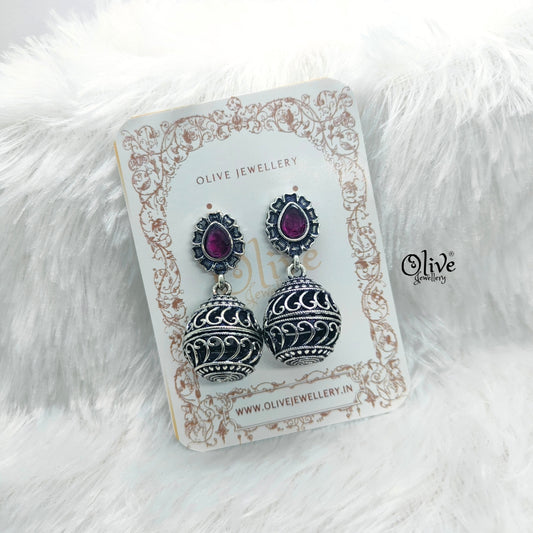 Oxidized Earrings-726