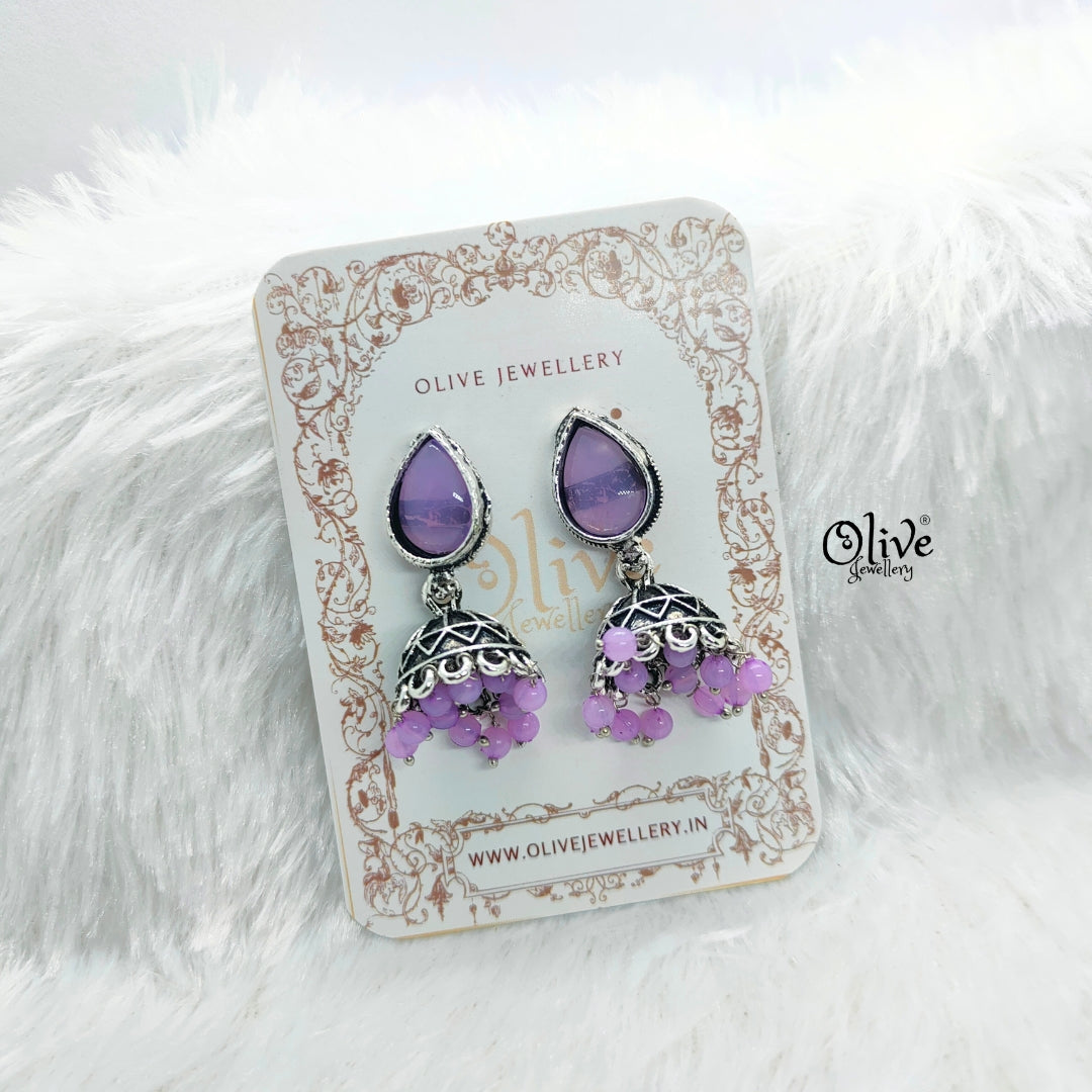 Oxidized Earrings-734
