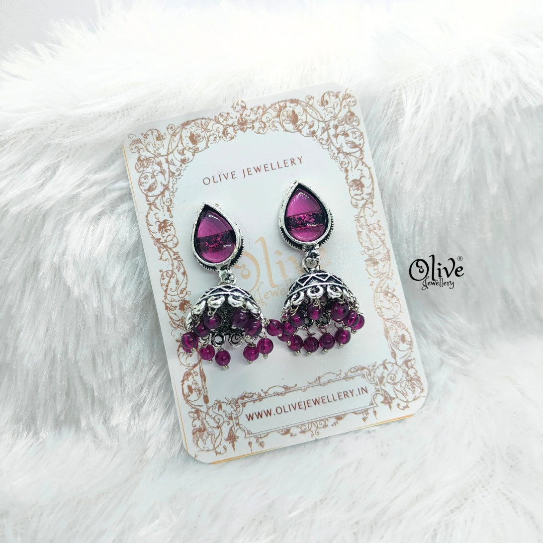 Oxidized Earrings-734