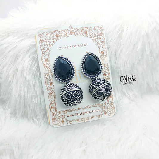 Oxidized Earrings-746