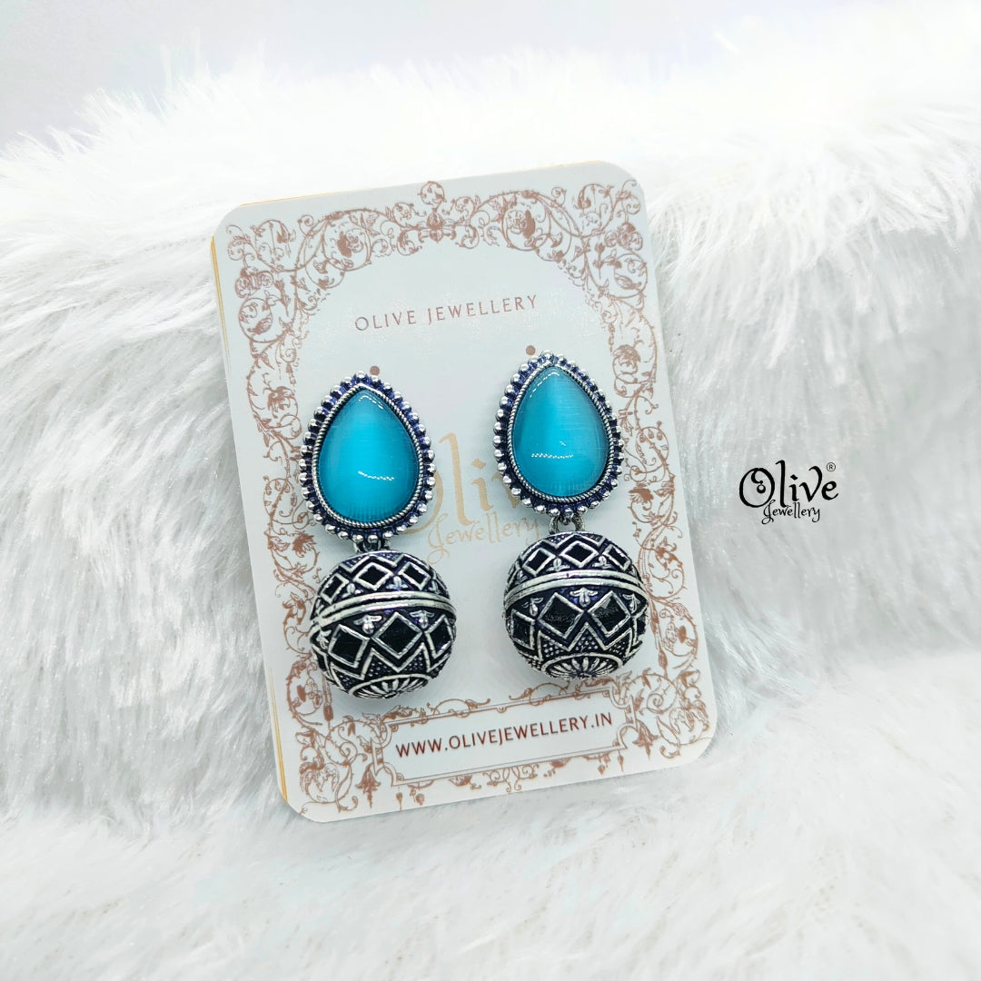 Oxidized Earrings-746