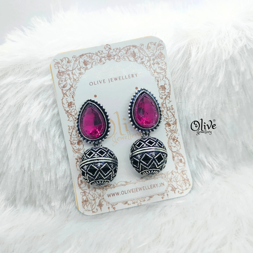 Oxidized Earrings-746