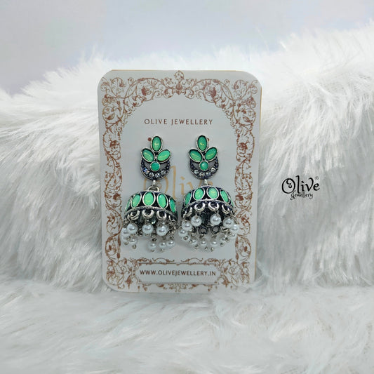 Oxidized Earrings-754