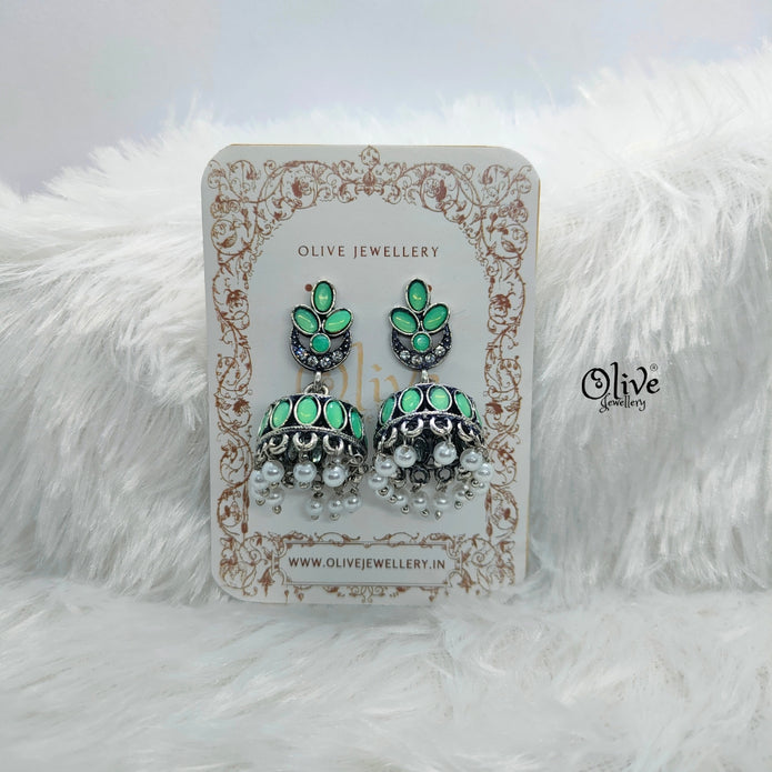 Oxidized Earrings-754