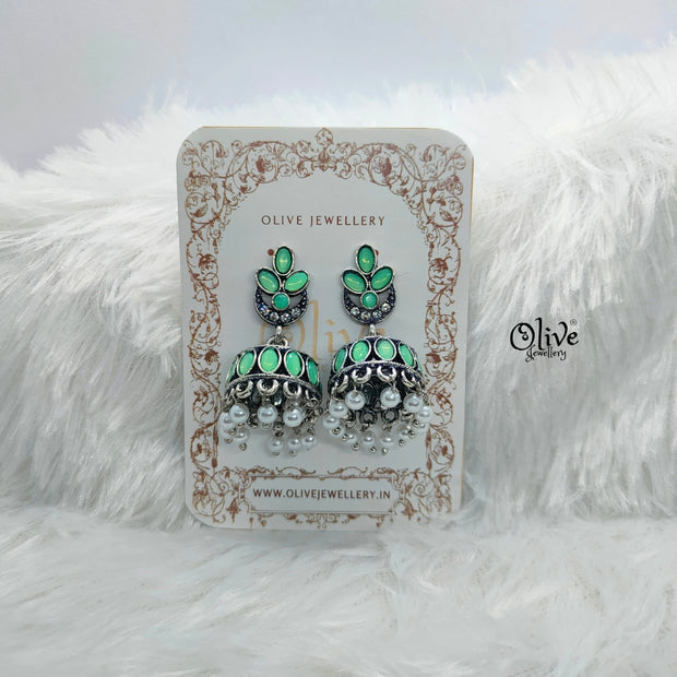 Oxidized Earrings-754
