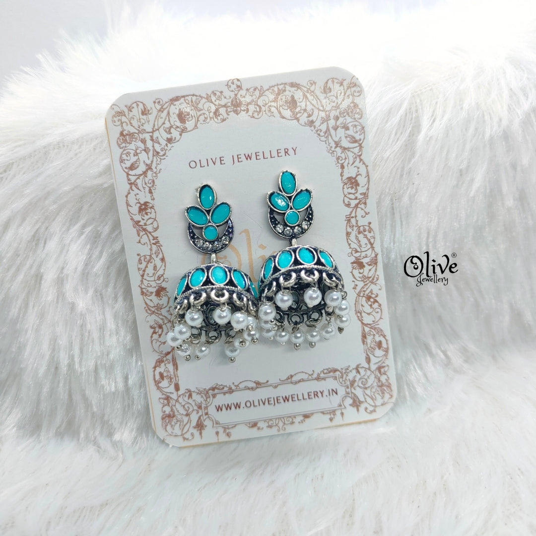 Oxidized Earrings-754