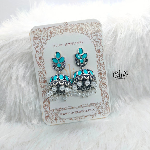 Oxidized Earrings-754
