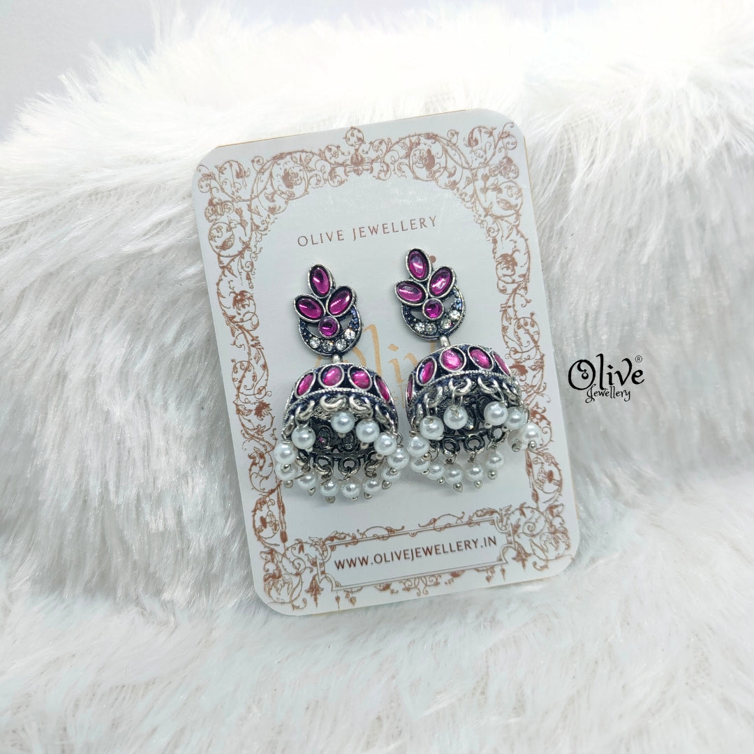 Oxidized Earrings-754