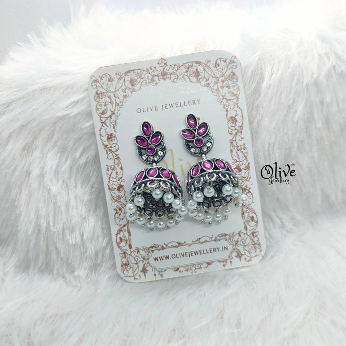 Oxidized Earrings-754