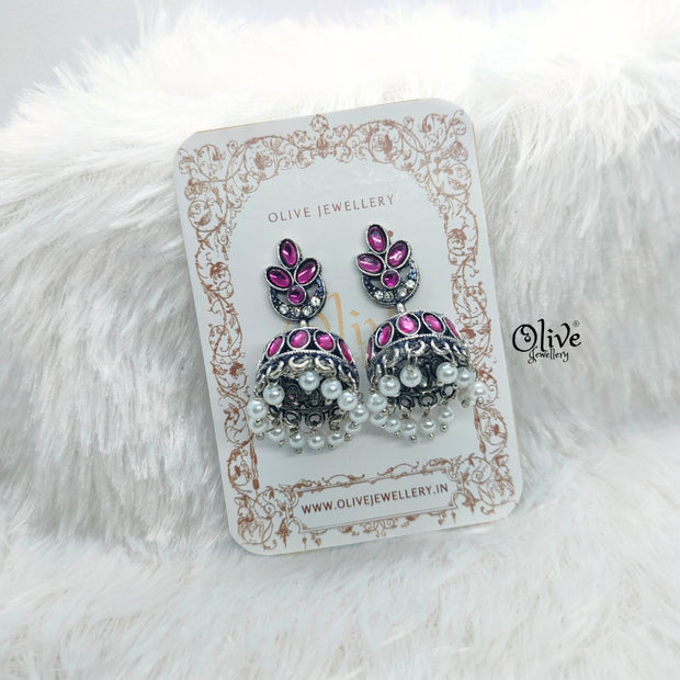 Oxidized Earrings-754
