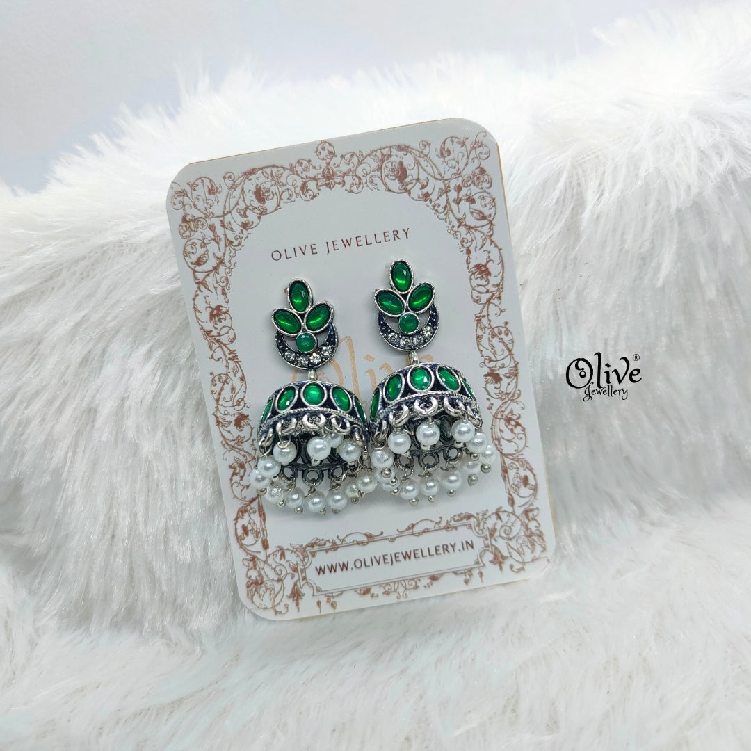 Oxidized Earrings-754