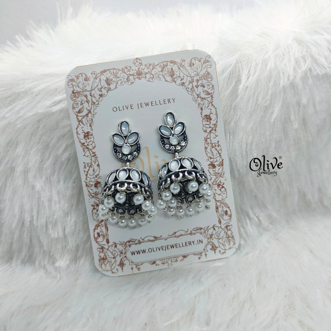 Oxidized Earrings-754