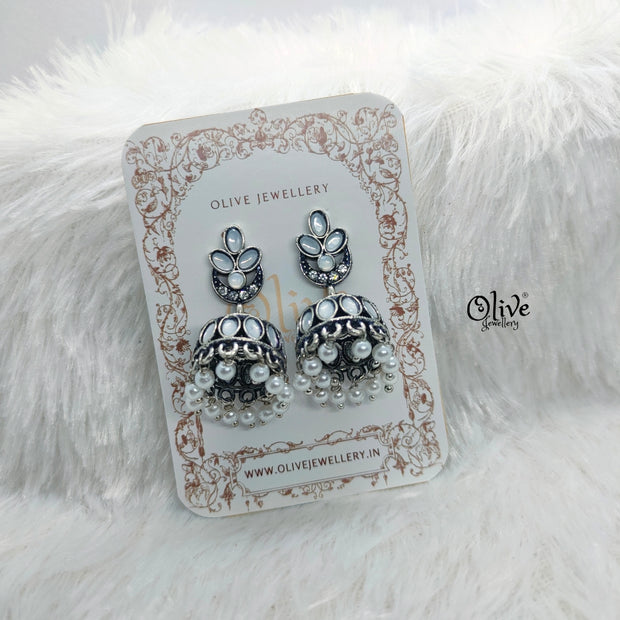 Oxidized Earrings-754