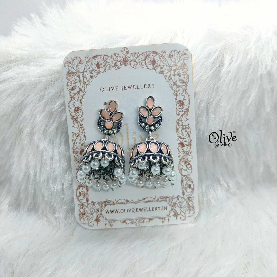 Oxidized Earrings-754