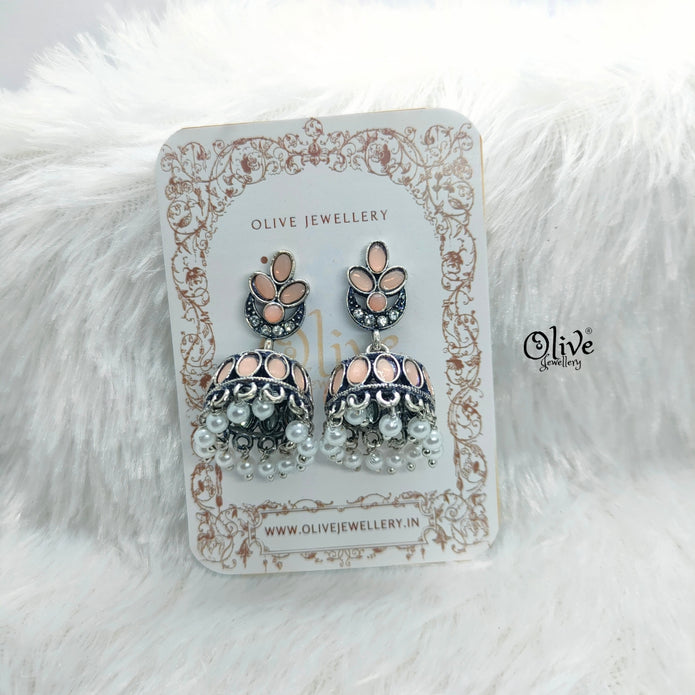 Oxidized Earrings-754