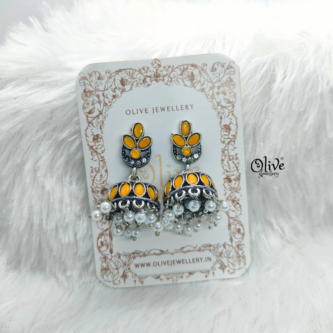 Oxidized Earrings-754