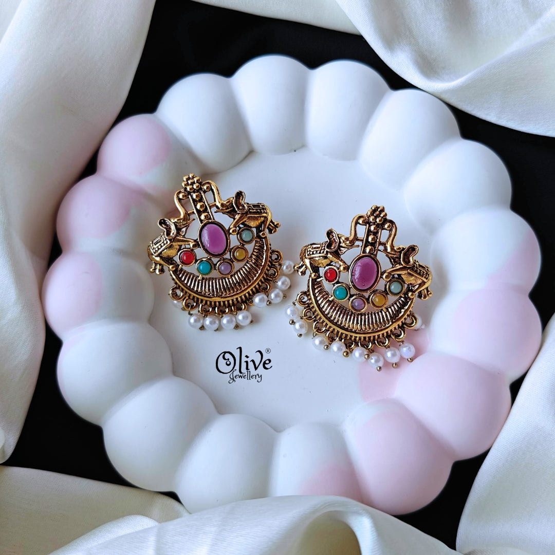 Oxidized Earrings-876