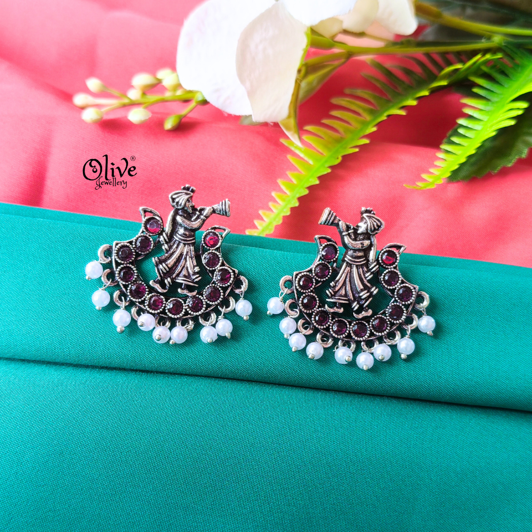 Oxidized Earrings-886