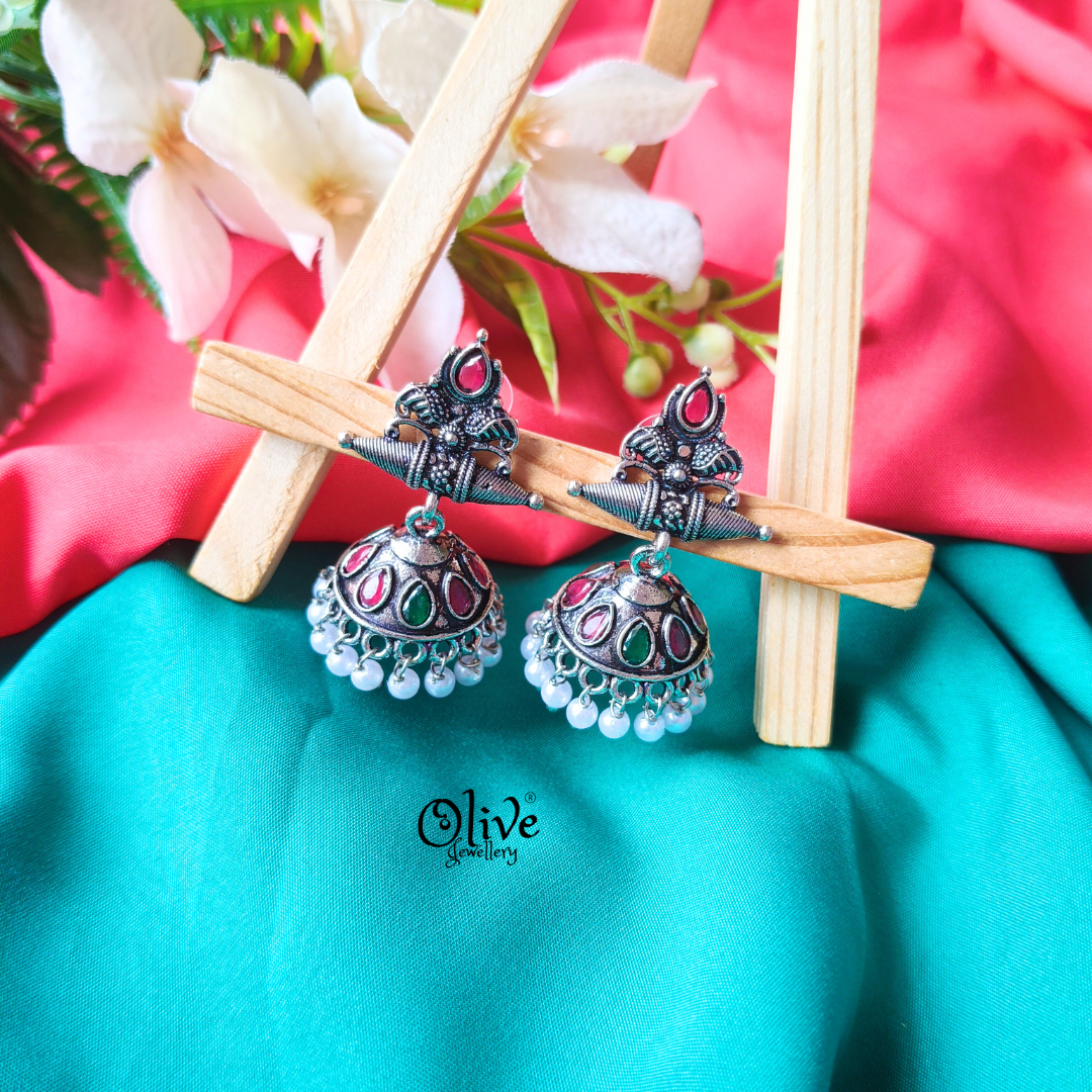 Oxidized Earrings-917