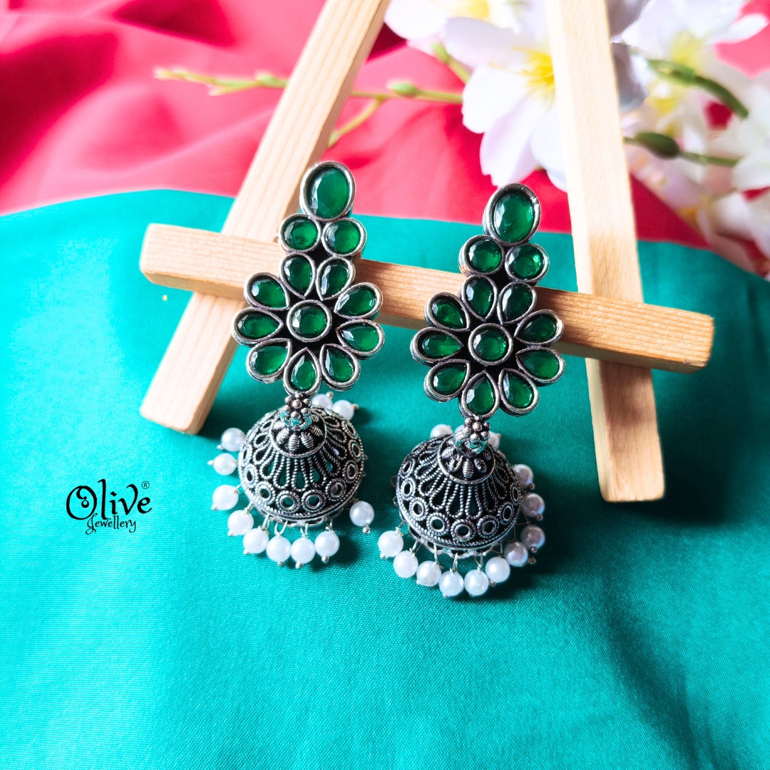 Oxidized Earrings-959