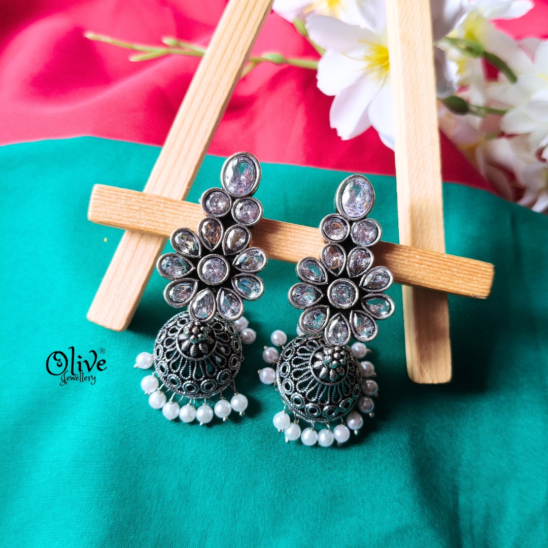 Oxidized Earrings-959