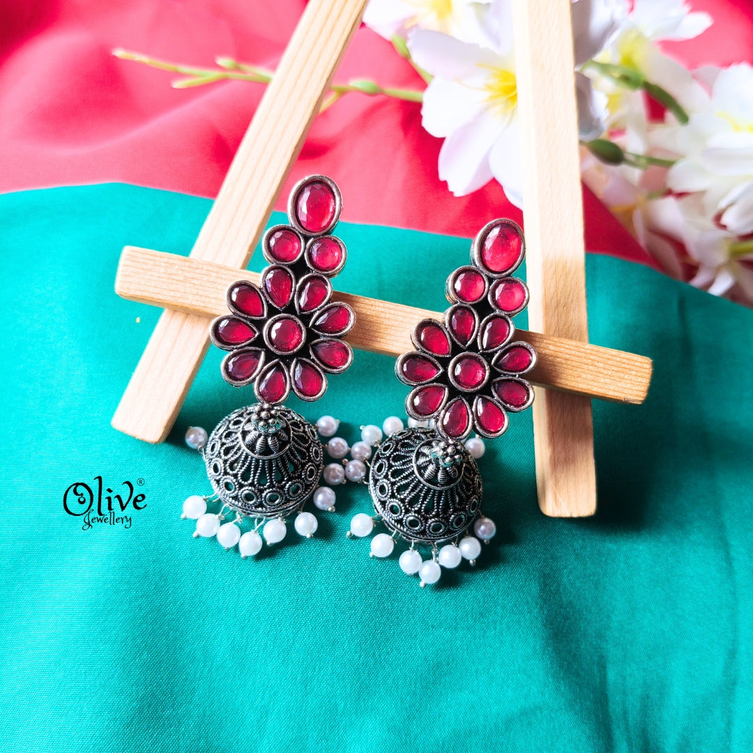 Oxidized Earrings-959